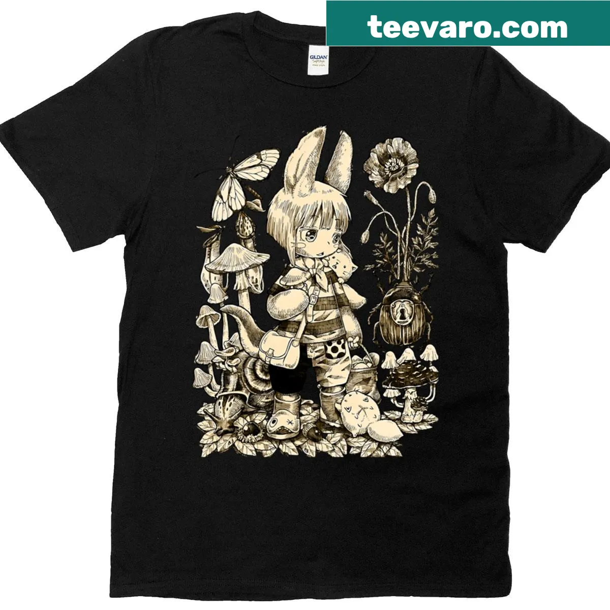 Deep-sea diver graphic on an Abyss Explorer T-shirt — on a men's t-shirt