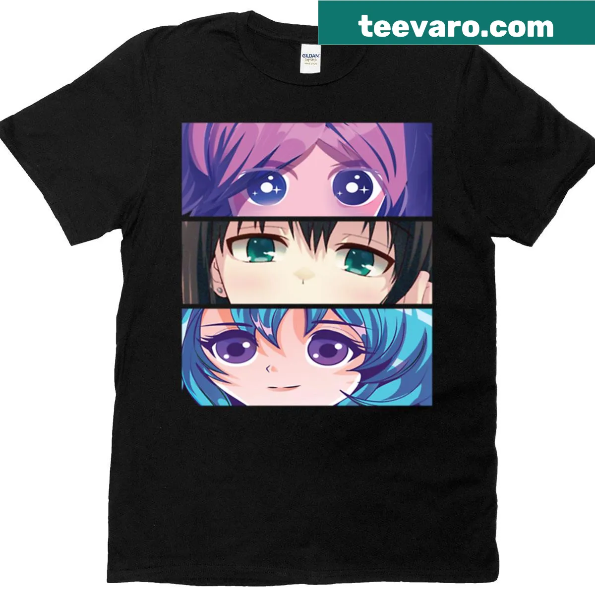 Artistic design for anime lovers featured on a T-shirt. — on a men's t-shirt