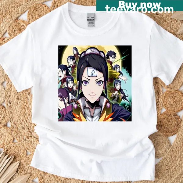 Illustration celebrating anime friendships on a T-shirt