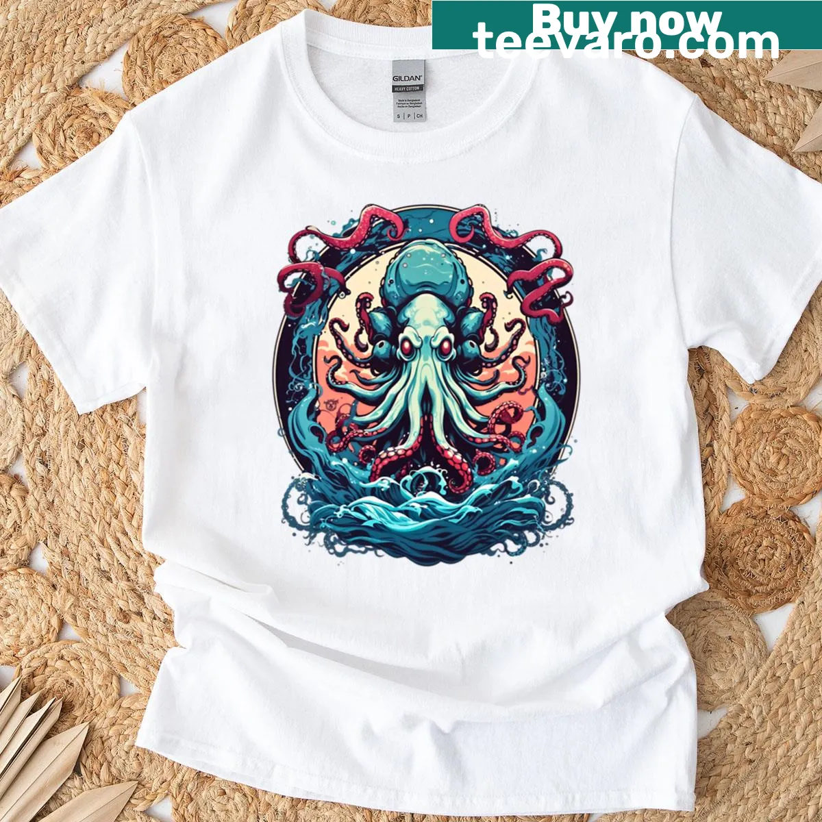Cartoon anime kitchen character on a t-shirt — on a men's t-shirt