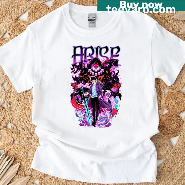 Oversized T-shirt featuring Solo Leveling shadows design