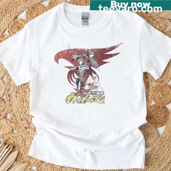 T-shirt featuring imagery from Battle of the Planets, Gatchaman