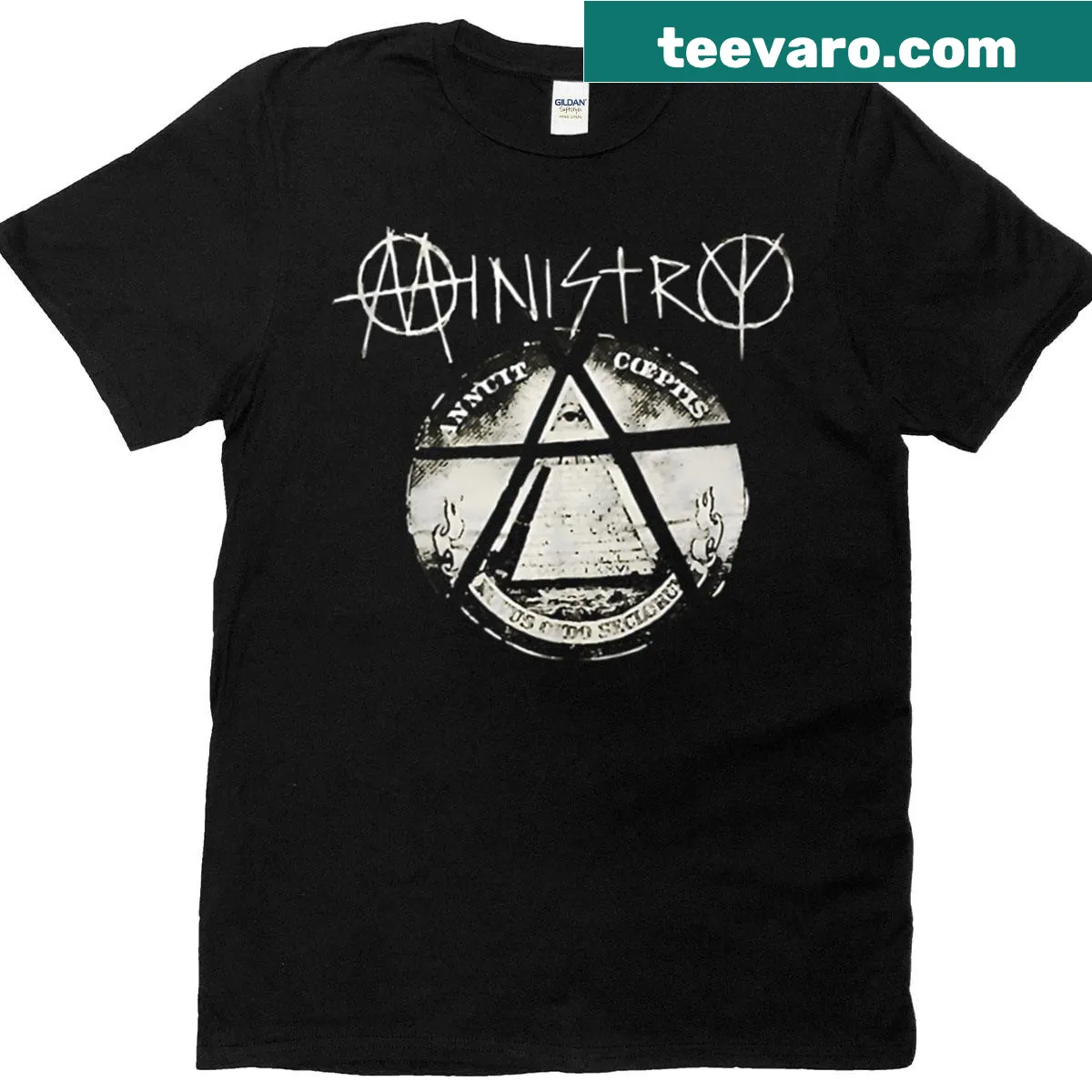 Typographic design celebrating rock music on a t-shirt — on a men's t-shirt