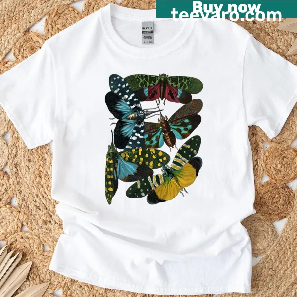 Whimsical insect pattern on a fun T-shirt design