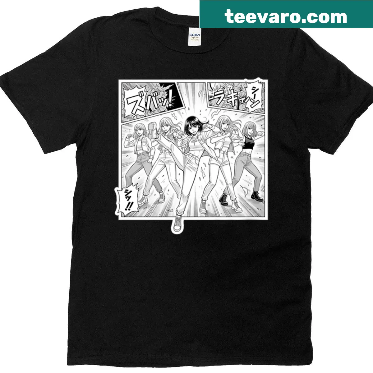 Artistic design celebrating Stray Kids on a T-shirt — on a men's t-shirt