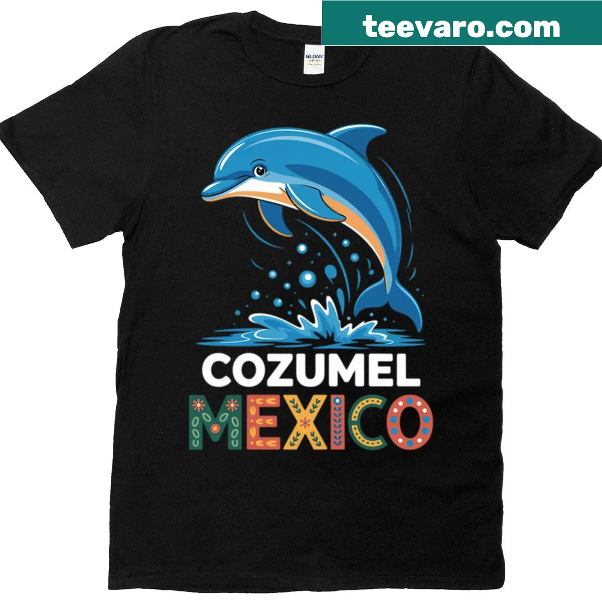 Cozumel, Mexico-themed T-shirt with a travel design — on a men's t-shirt