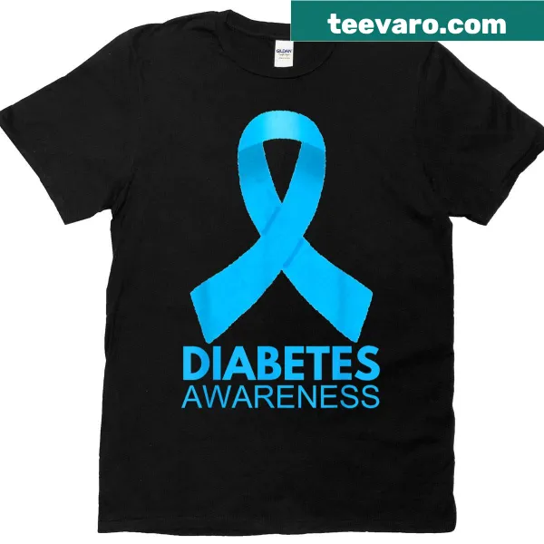 Diabetes awareness graphic on a family-friendly T-shirt