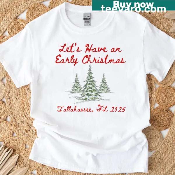 Festive Christmas-themed illustration on a t-shirt
