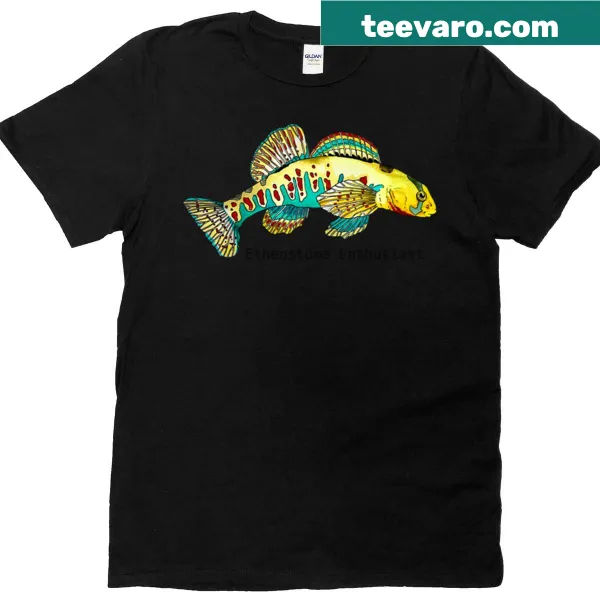 T-shirt featuring a graphic for Etheostoma fish enthusiasts
