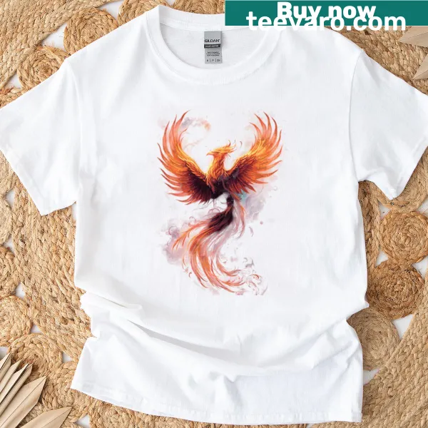 Illustration of a cosmic firebird symbolizing rebirth