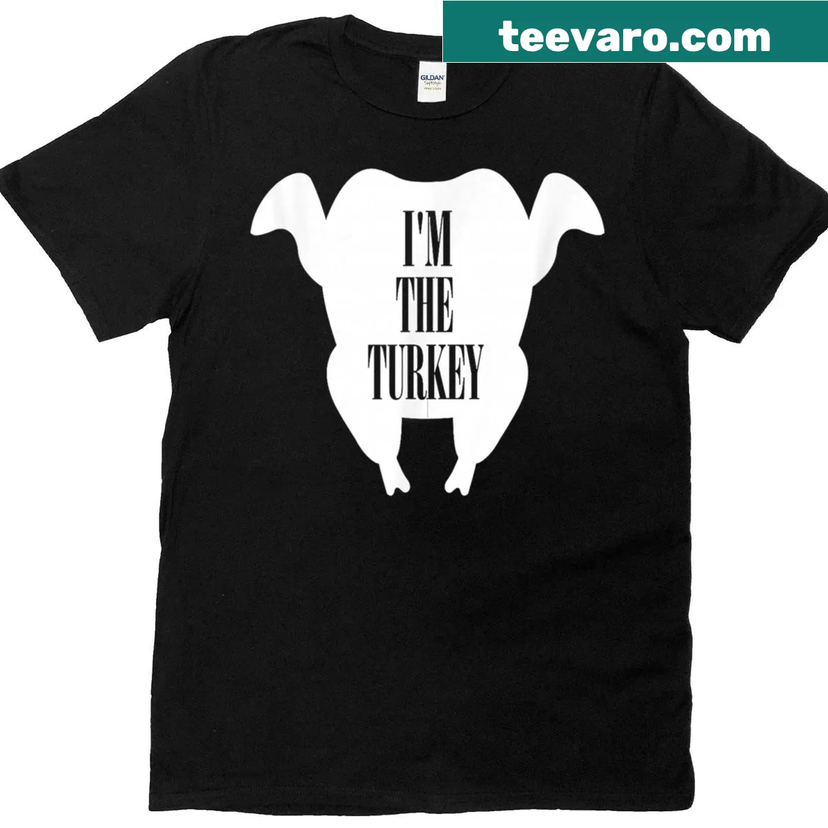 Funny matching couple T-shirt for Thanksgiving featuring turkey stuffing phrase — on a men's t-shirt