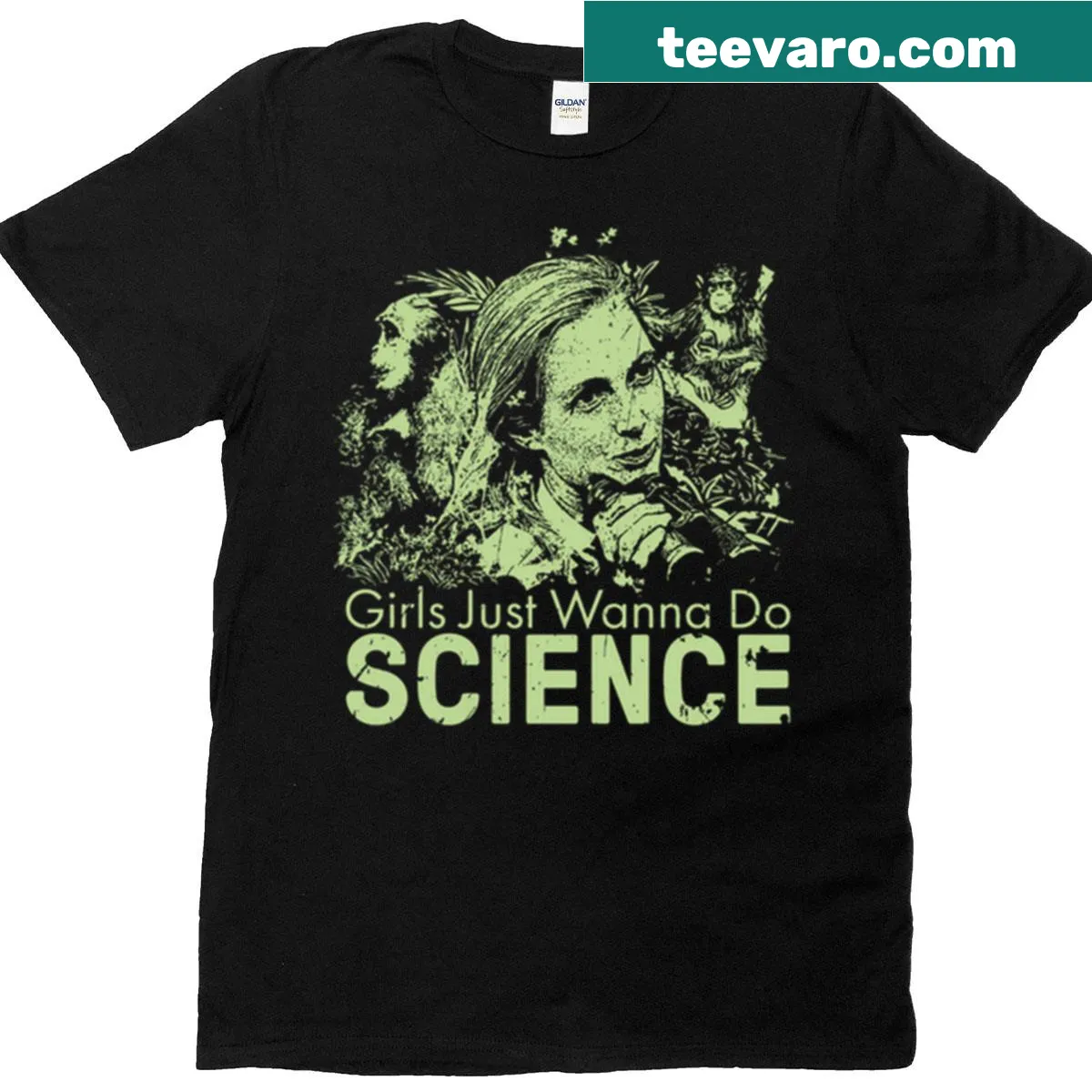 Inspirational T-shirt featuring Jane Goodall quote — on a men's t-shirt