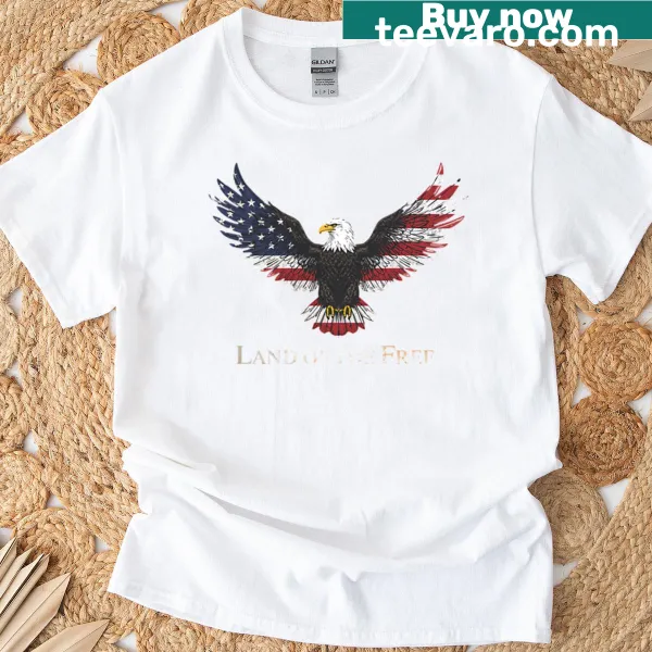 USA Flag t-shirt featuring an artistic interpretation of the American flag