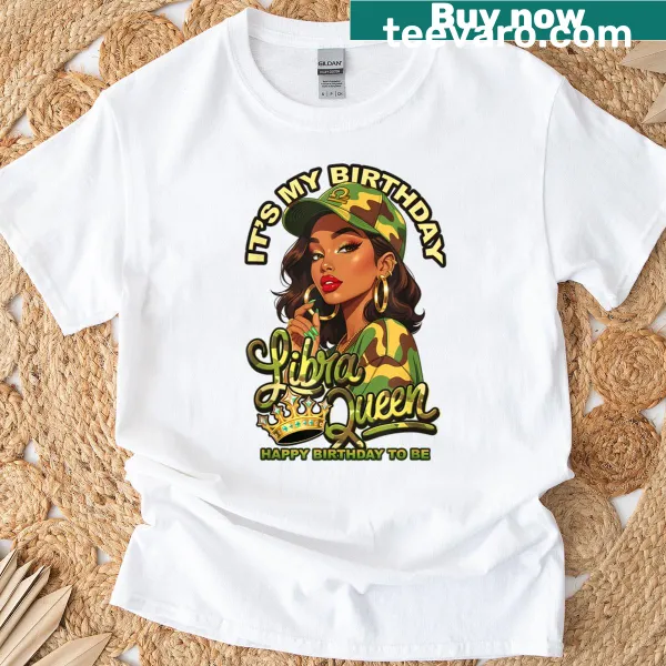 Empowering illustration of a black woman with camo cap