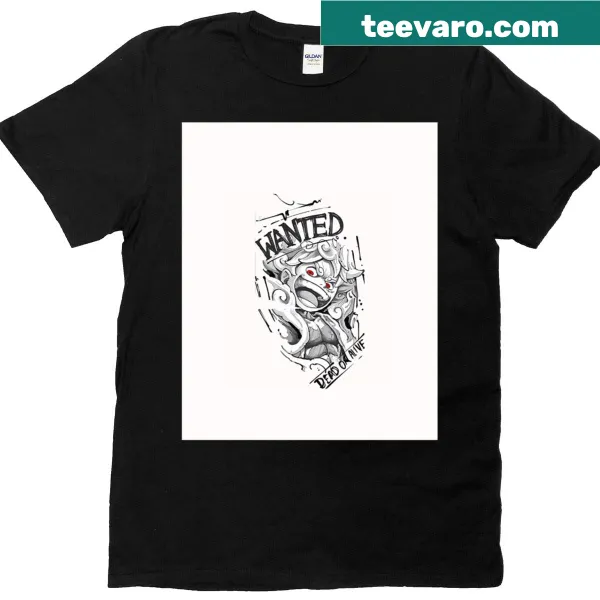 Graphic T-shirt featuring Monkey D Luffy in Gear5 from One Piece
