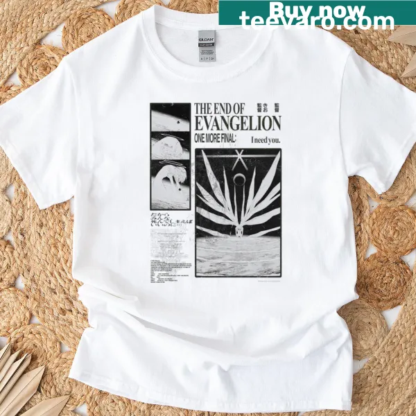 Vintage Neon Genesis Evangelion t-shirt with classic design