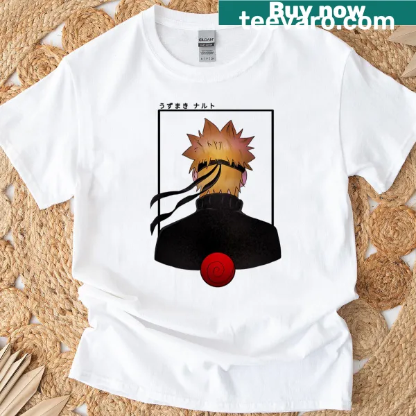 Illustrative graphic T-shirt of an orange boy