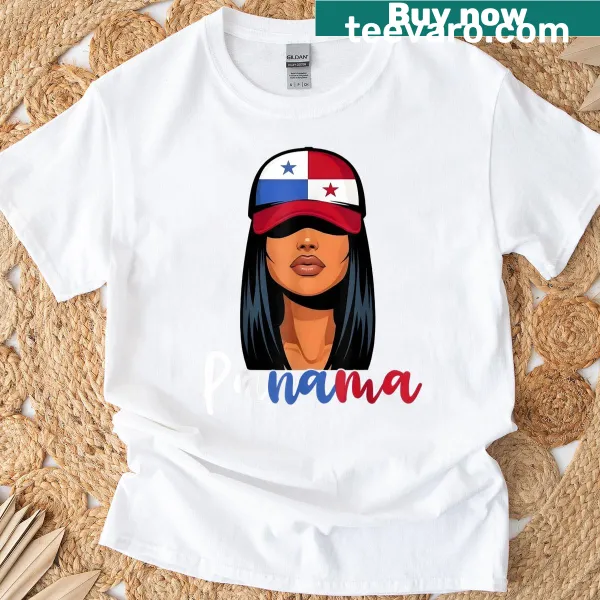 T-shirt featuring Panama flag design for women