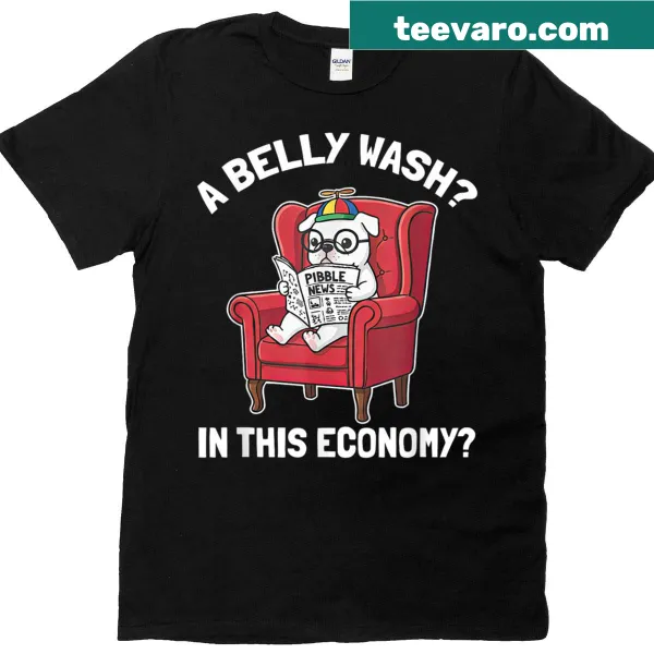 Funny dog lover t-shirt featuring a meme about belly rubs