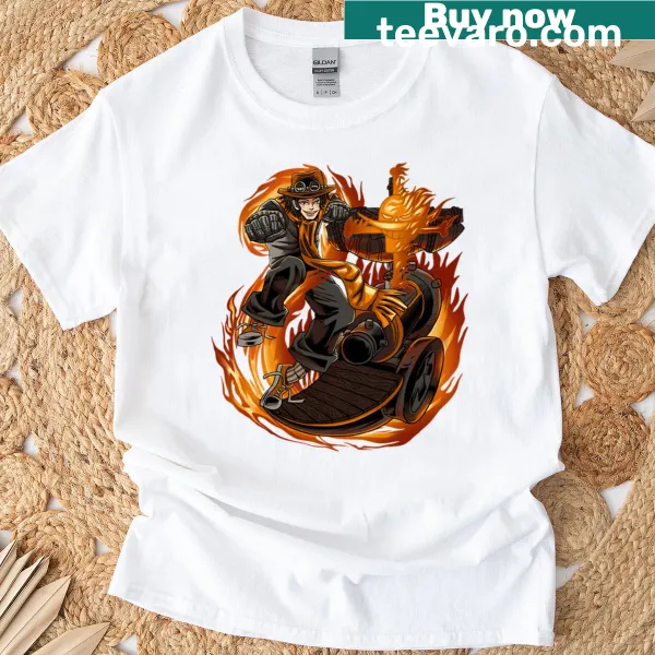 Graphic t-shirt featuring Portgas D Ace design