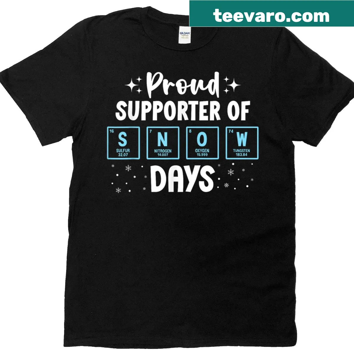 Festive design for a chemistry teacher on a Christmas T-shirt. — on a men's t-shirt