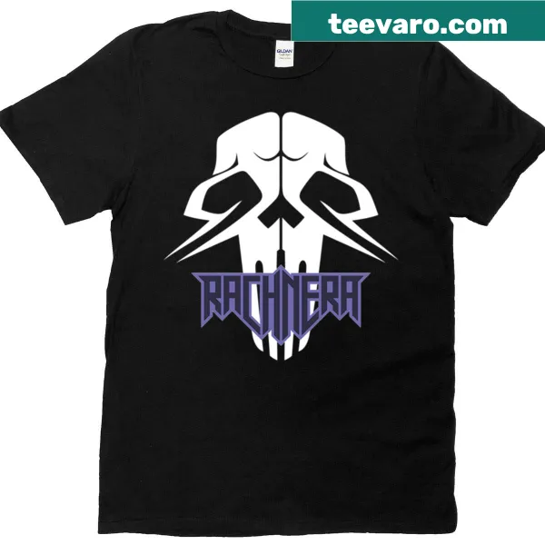 Retro band T-shirt featuring Rachnera design