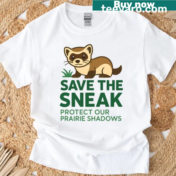 Illustrative t-shirt promoting prairie conservation with nature theme
