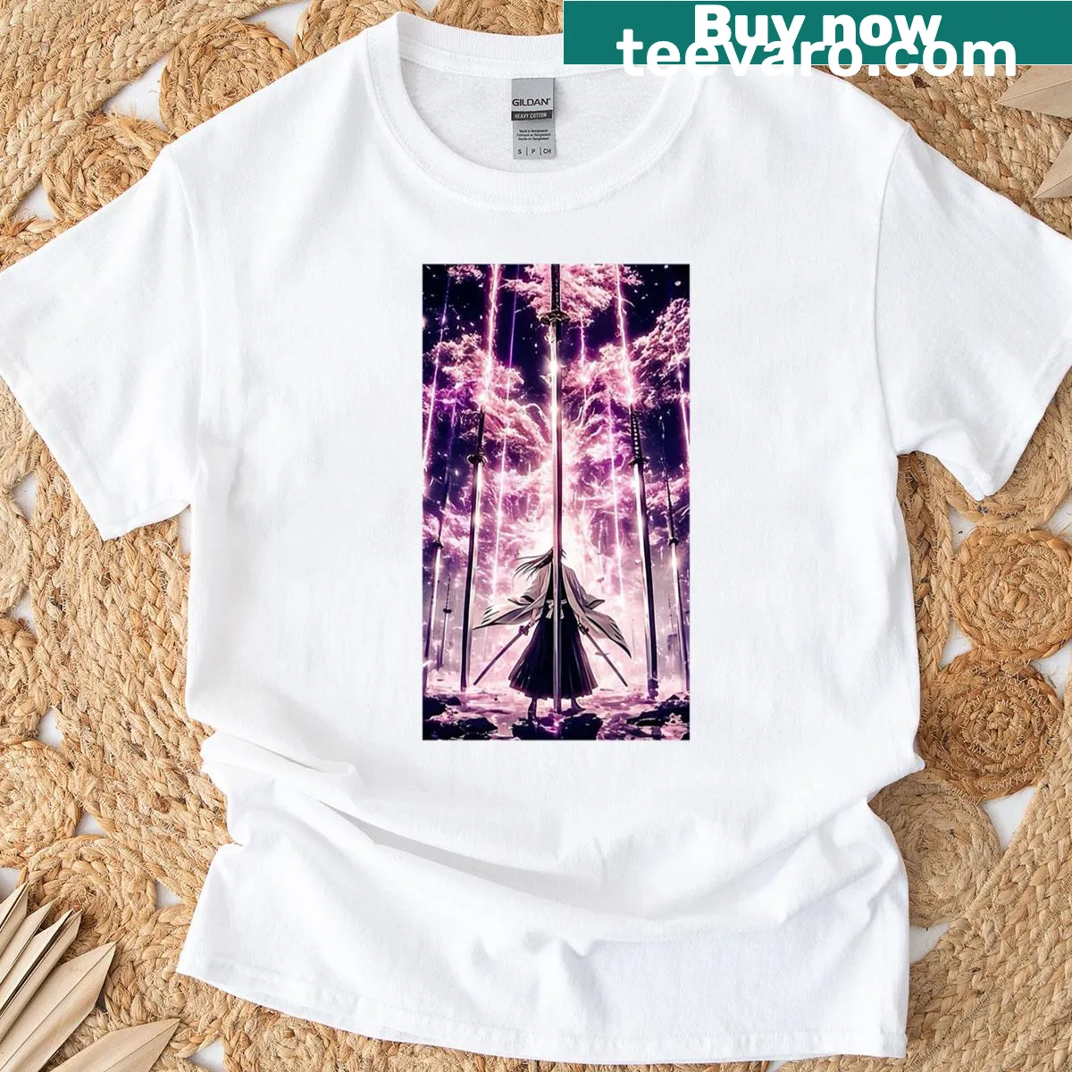 Senbonzakura Kageyoshi graphic T-shirt — on a men's t-shirt