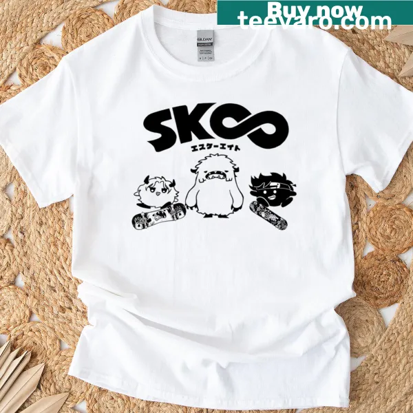 Bold Sk8 The Infinity T-shirt graphic for anime and skate fans