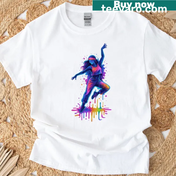 Dance-themed T-shirt with graphic text