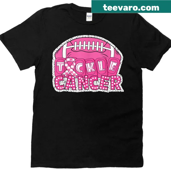 Pink ribbon and football design for breast cancer awareness