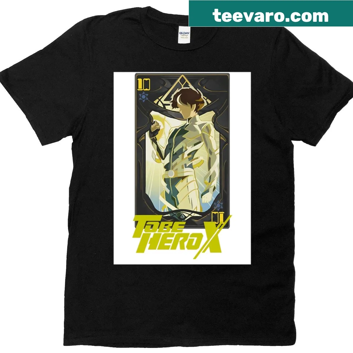 T-shirt featuring the phrase 'Linling Tobeherox' in fun typography — on a men's t-shirt