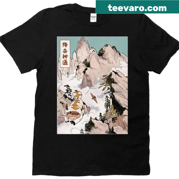 Elemental symbols from The Last Airbender on a T-shirt.