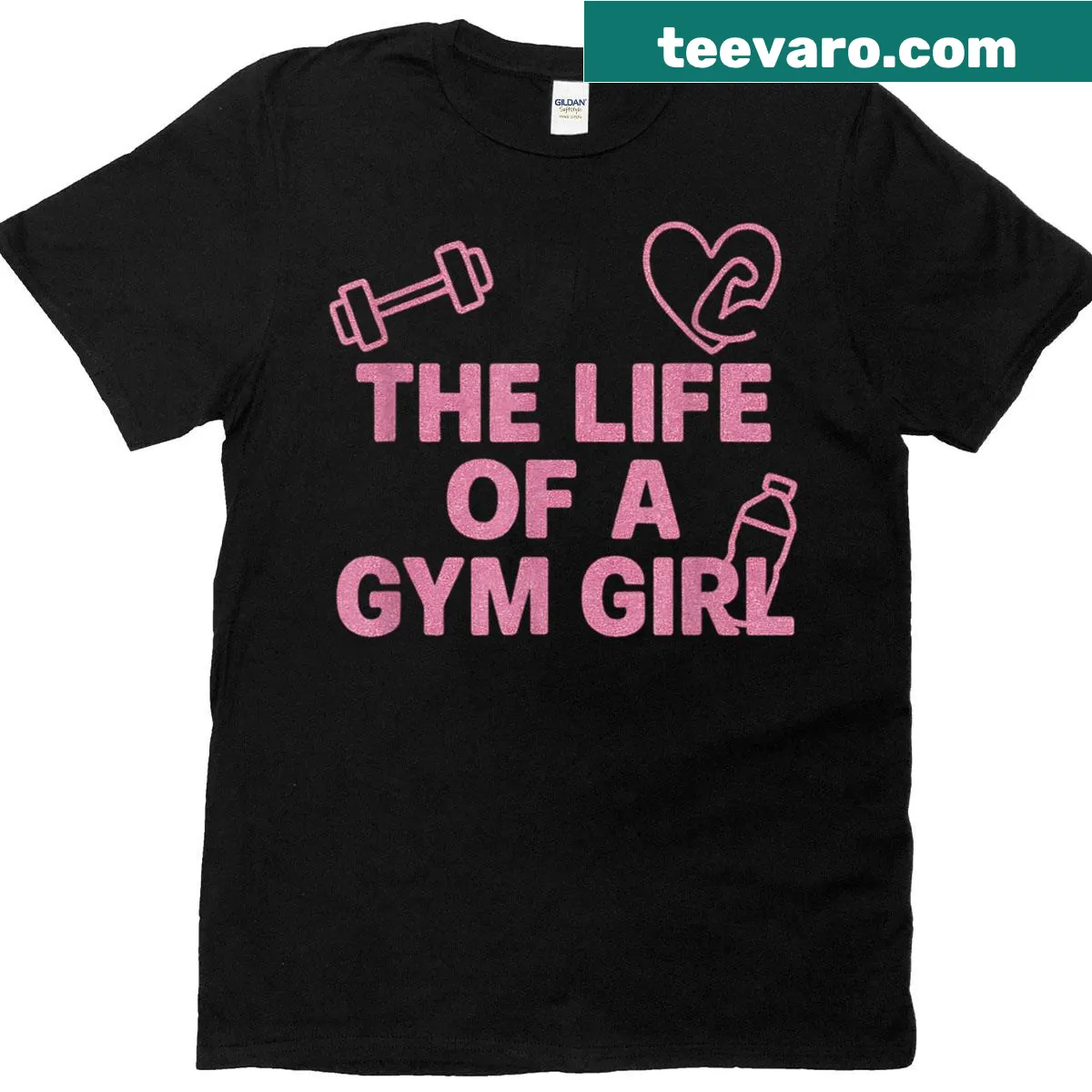 Funny workout T-shirt for gym-going girls with humorous text — on a men's t-shirt