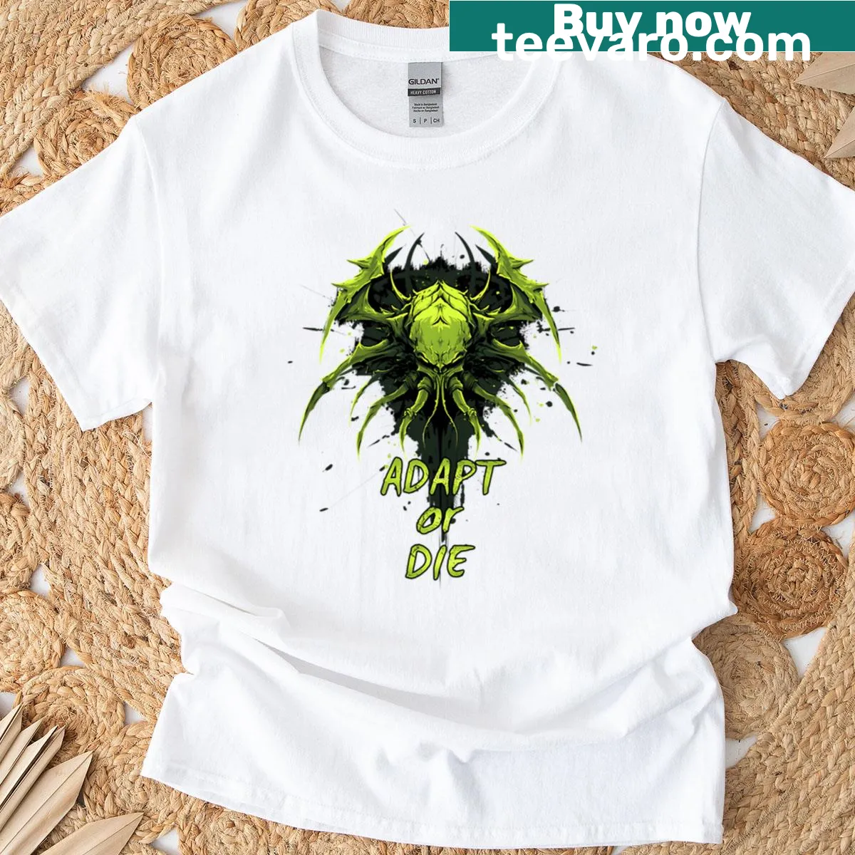 Iconic Ultimate Predator illustration on a bold T-shirt — on a men's t-shirt