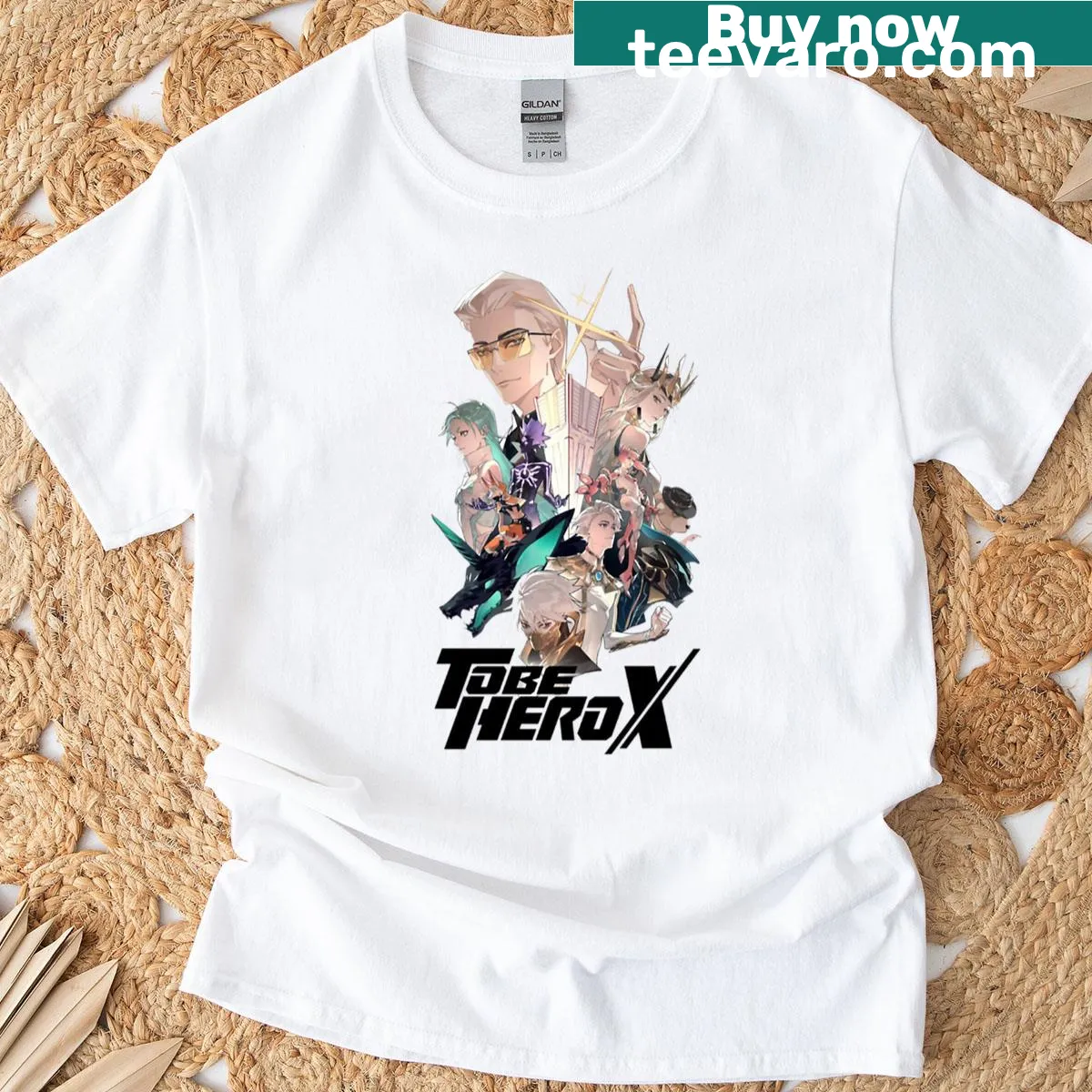 Illustration from To Be Hero X series on a T-shirt — on a men's t-shirt