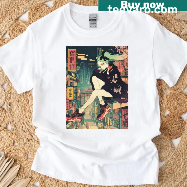 Vintage oversized T-shirt with a traditional design