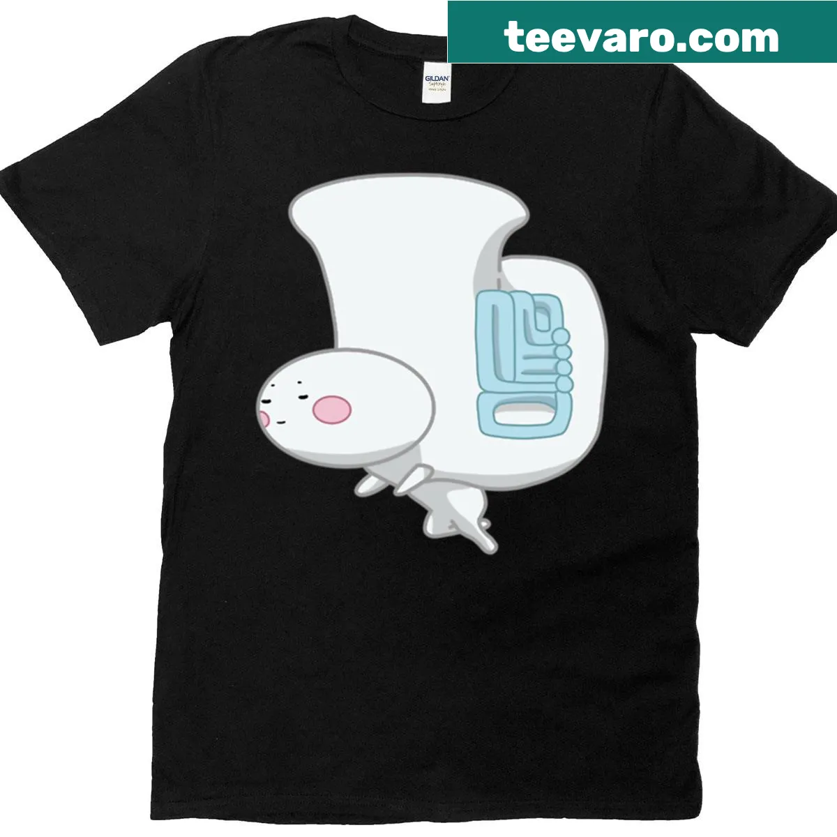 Illustration of Tuba-kun from Hibike Euphonium on a t-shirt — on a men's t-shirt