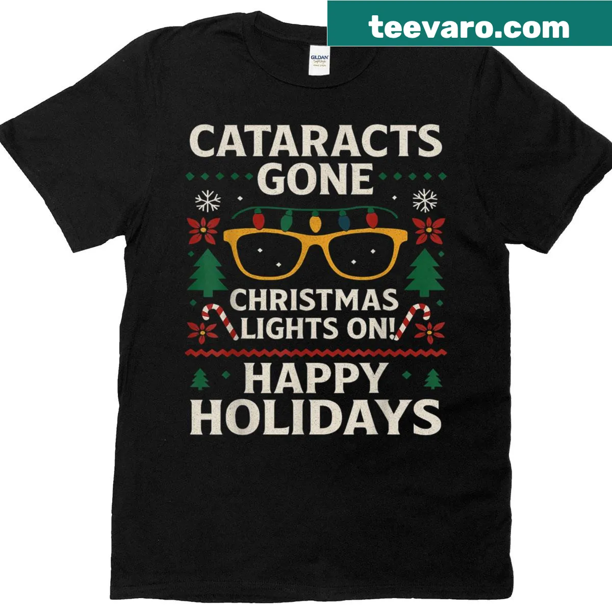 Funny Christmas Grandpa T-shirt with unique design — on a men's t-shirt