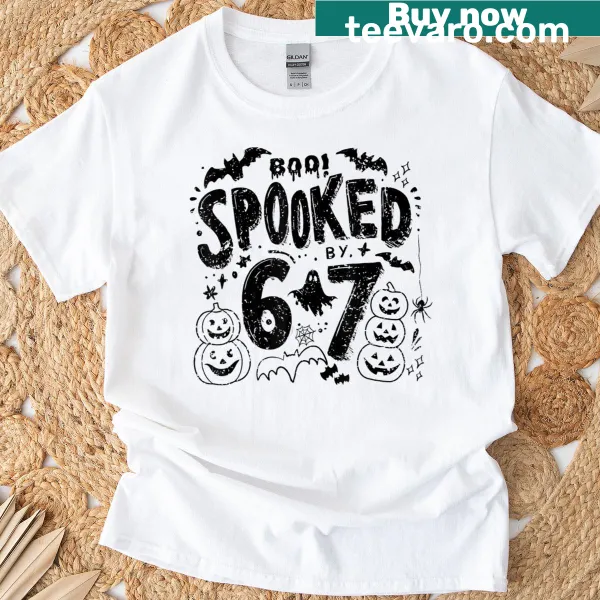 Vintage cartoon T-shirt for kids featuring a Halloween meme design.