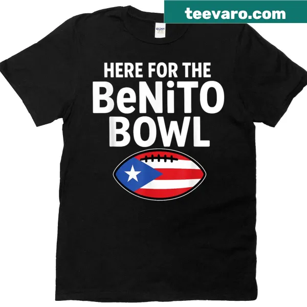Vintage t-shirt featuring Puerto Rico flag and Benito Bowl graphic