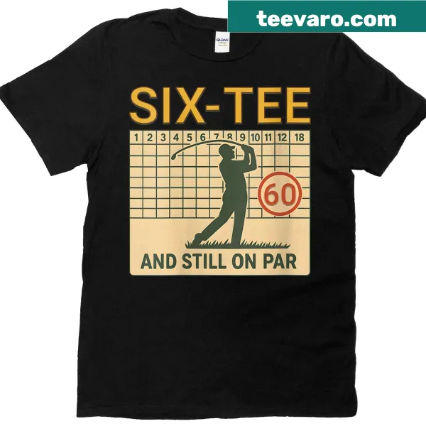 Score card styled T-shirt for a 60-year-old golf fan
