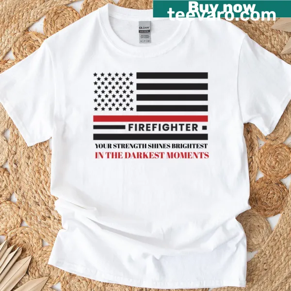 Inspirational quote t-shirt about strength in dark times
