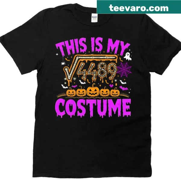 Typography graphic showcasing math elements on a T-shirt