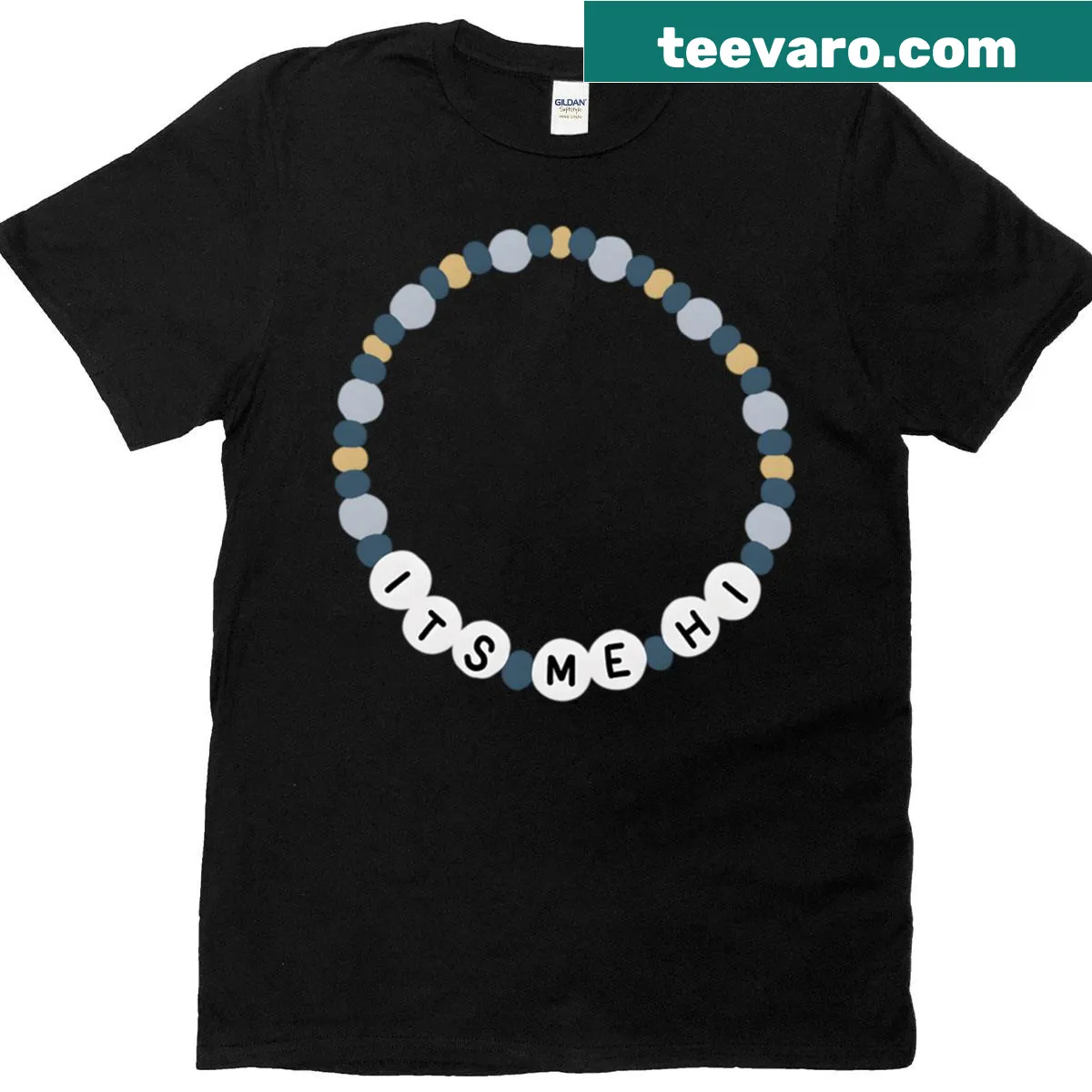 Typographic Anti-hero Friendship Bracelet t-shirt with a sarcastic message. — on a men's t-shirt