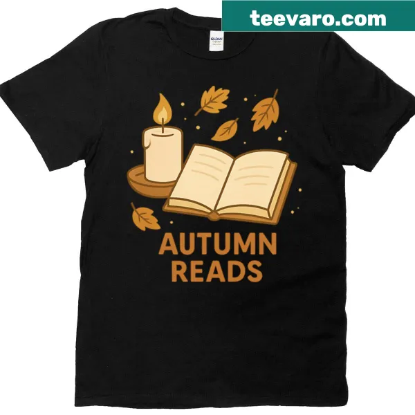 T-shirt celebrating reading in autumn