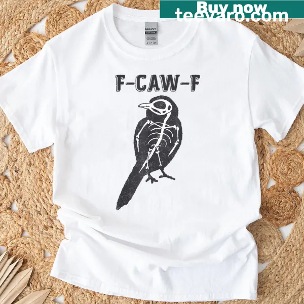 Vintage T-shirt featuring a skeleton crow design and humorous text