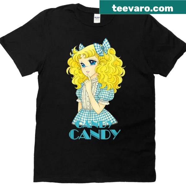 Vintage anime t-shirt featuring playful 80s Japanese cartoon design