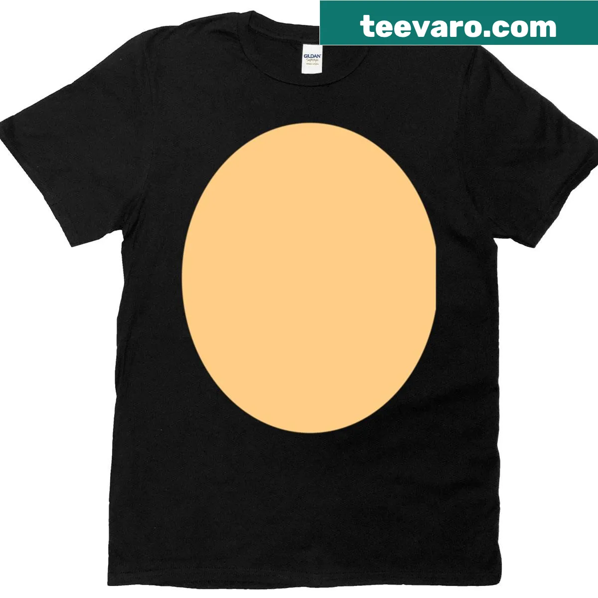 Funny Halloween t-shirt with a blue hedgehog graphic. — on a men's t-shirt