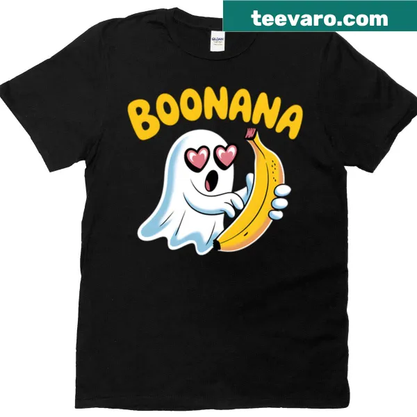 Cute ghost graphic T-shirt ideal for Halloween lovers